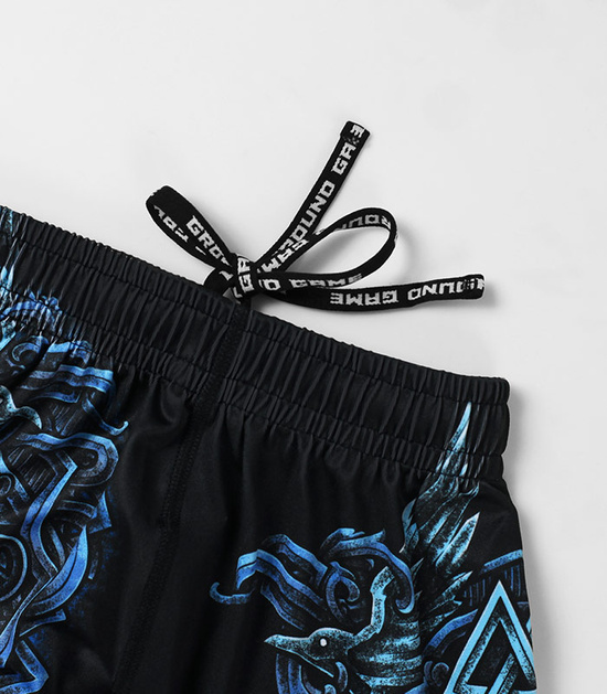 Pantaloni scurți sport pentru copii Viking Kids Ground Game negru