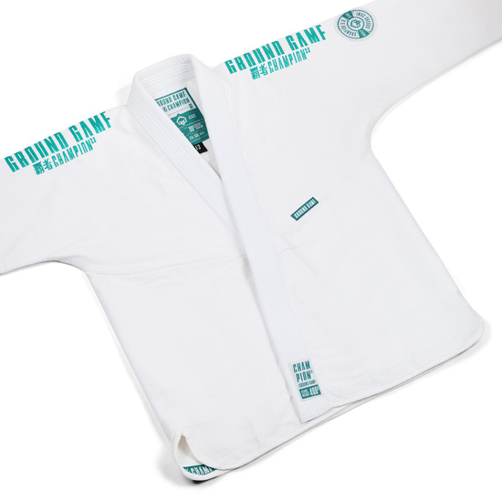Kimono / GI BJJ Champion 3.0 Mint pentru femei Ground Game (Alb)