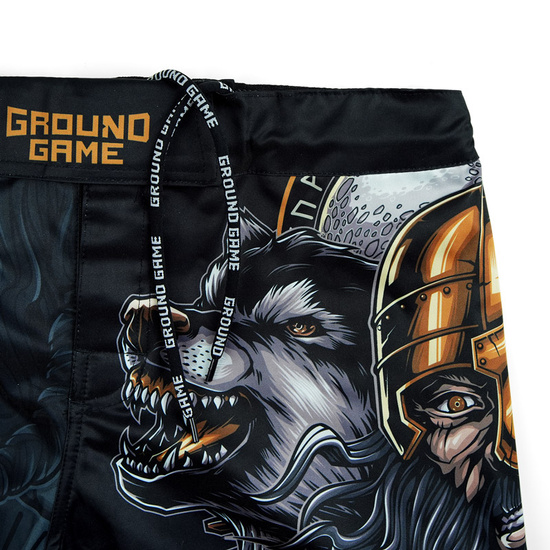 Pantaloni scurți MMA pentru bărbați Ragnarok Ground Game negru