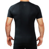 Rashguard pentru bărbați cu mâneci scurte Athletic Shadow Black Ground Game negru