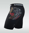 Pantaloni scurți de compresie Vale Tudo Bushido 3.0 Ground Game negru