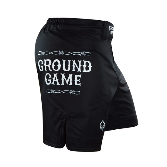 Pantaloni scurți MMA pentru bărbați Oldschool Ground Game negru