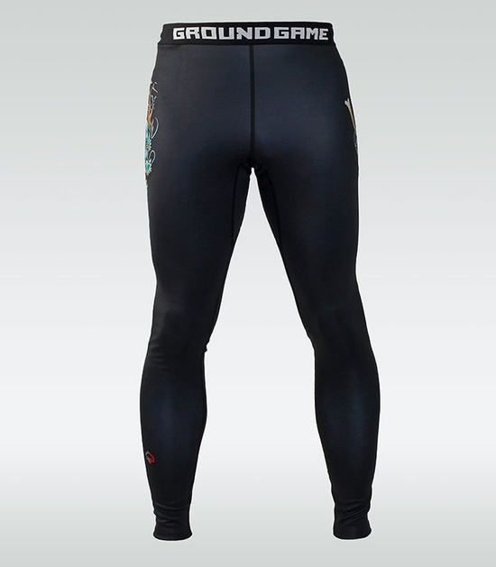 Colanți sport pentru bărbați Bushido 3.0 Ground Game negru