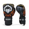 Mănuși de box din piele naturală Flames Ground Game negru