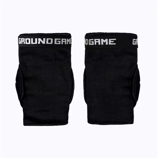 Genunchiere flexibile, confecționate pentru grappling / BJJ Logo Ground Game negru