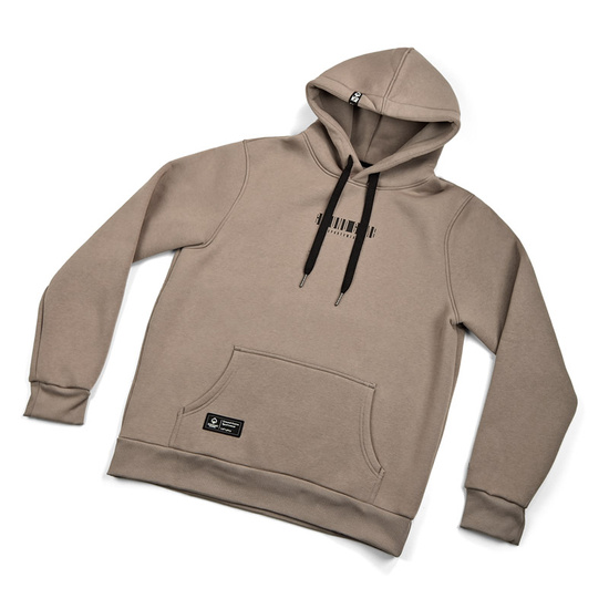 Hanorac la modă cu glugă Code Ground Game bej închis