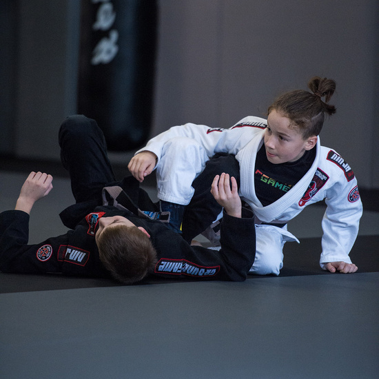 Gi pentru copii BJJ Ninja Ground Game negru