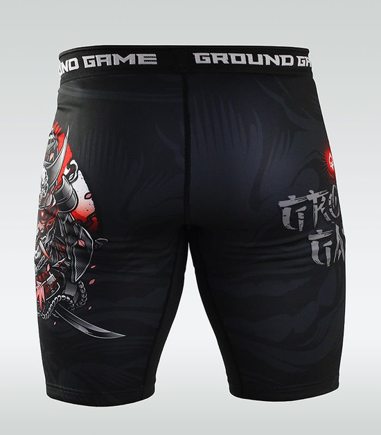 Pantaloni scurți de compresie Vale Tudo Oni Samurai 2.0 Ground Game negru