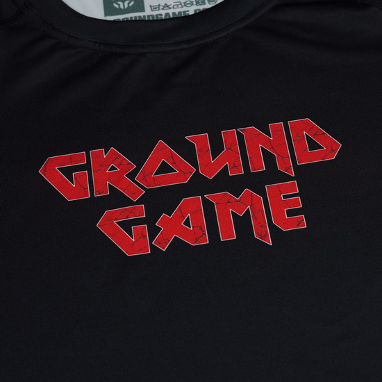 Rashguard pentru bărbați cu mâneci longi Inferno Ground Game negru