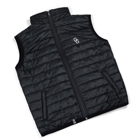 Vestă de bărbați din puf Monogram Ground Game negru