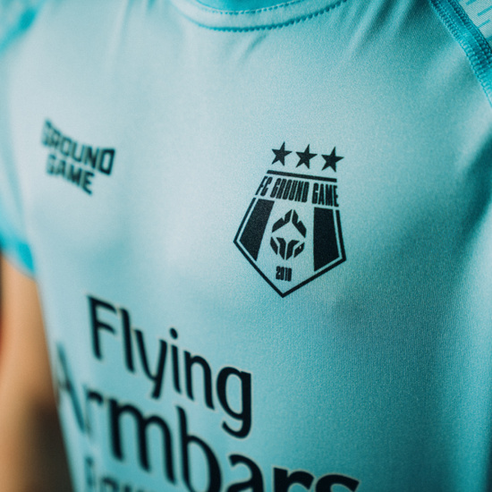 Rashguard pentru copii cu mâneci scurte FC Armbar Ground Game