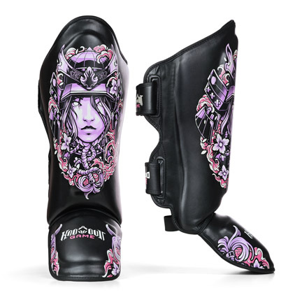 Protecție tibie pentru femei Asami Ground Game negru