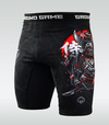 Pantaloni scurți de compresie Vale Tudo Oni Samurai 2.0 Ground Game negru