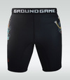 Pantaloni scurți de compresie Vale Tudo Bushido 3.0 Ground Game negru