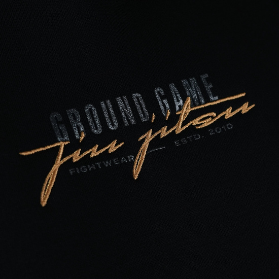 Hanorac la modă cu glugă Glitz Ground Game Negru