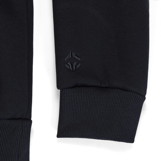 Hanorac la modă cu glugă Label Ground Game Negru