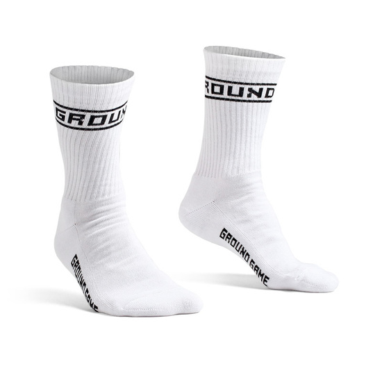 Șosete lungi Classic Ground Game albu