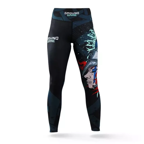 Colanți sport pentru femei Valkyria Ground Game negru