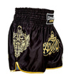 Pantaloni scurți Muay Thai Gold Ground Game negru / gold