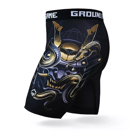 Pantaloni scurți de compresie Vale Tudo Oni Samurai Ground Game negru