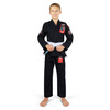 Kimono / GI BJJ pentru copii Ninja Ground Game negru + centura GRATUITĂ