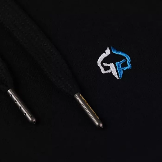 Hanorac la modă cu glugă Minimal Ground Game negru