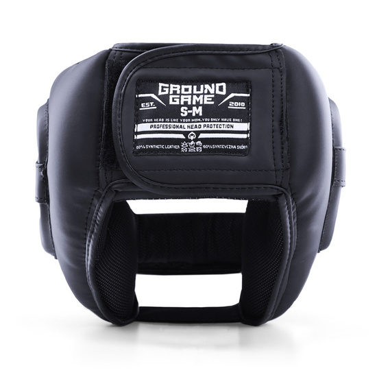 Cască de box cu protecție pentru nas Stripe Black Ground Game negru