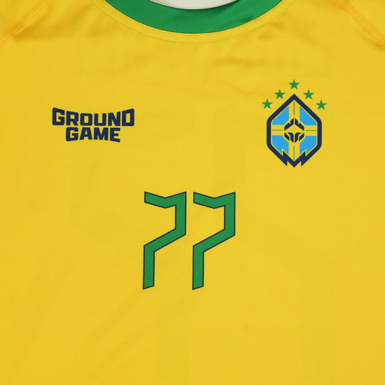 Rashguard Brazil Football mânecă scurtă Ground Game