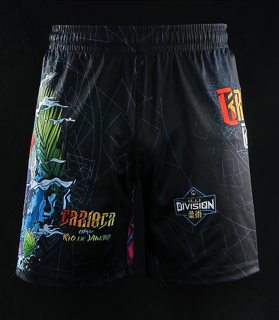 Pantaloni scurți sport pentru copii Carioca Kids Ground Game negru