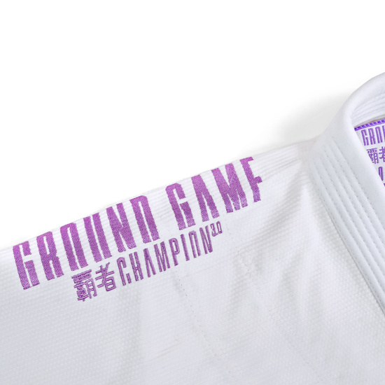 Kimono / GI BJJ Champion 3.0 Lavender pentru femei Ground Game (Alb)