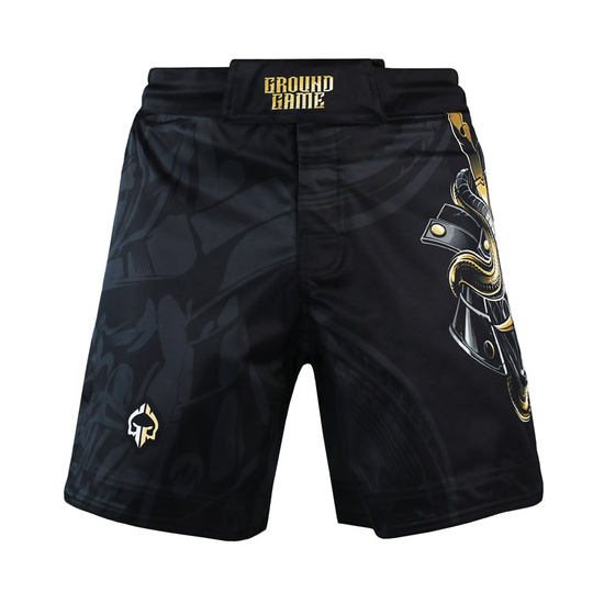 Pantaloni scurți MMA Oni Samurai pentru bărbați Ground Game negru