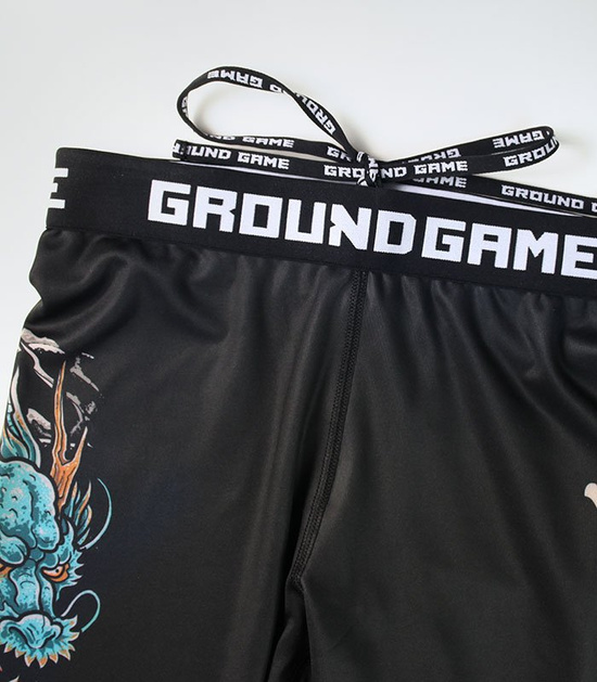 Colanți sport pentru bărbați Bushido 3.0 Ground Game negru