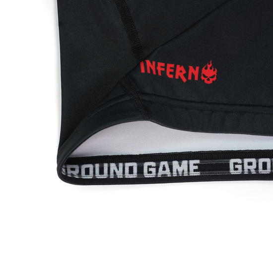Rashguard pentru bărbați cu mâneci longi Inferno Ground Game negru