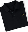Tricou polo pentru bărbați Minimal Gold Ground Game negru