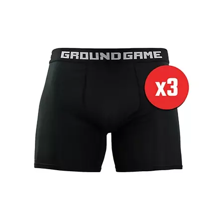 Boxeri sport pentru bărbați (3 buc) Ground Game negru