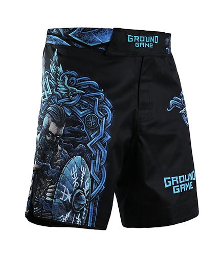 Pantaloni scurți MMA Viking pentru bărbați Ground Game negru