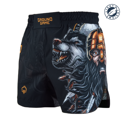 Pantaloni scurți MMA ușori Ragnarok pentru bărbați negru