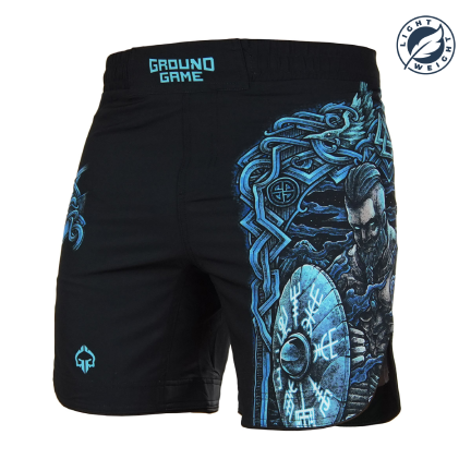 Pantaloni scurți MMA ușori Viking pentru bărbați negru