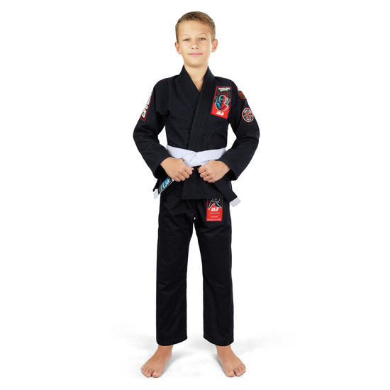 Gi pentru copii BJJ Ninja Ground Game negru