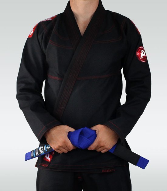 Kimono BJJ pentru adolescenți Prodigy Ground Game negru