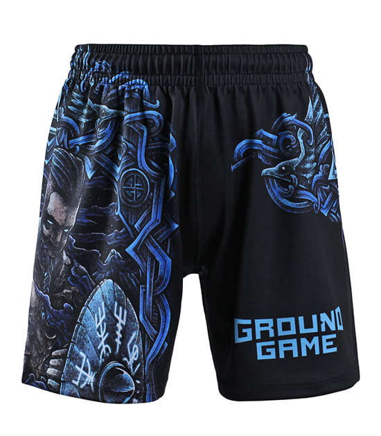 Pantaloni scurți sport pentru copii Viking Kids Ground Game negru