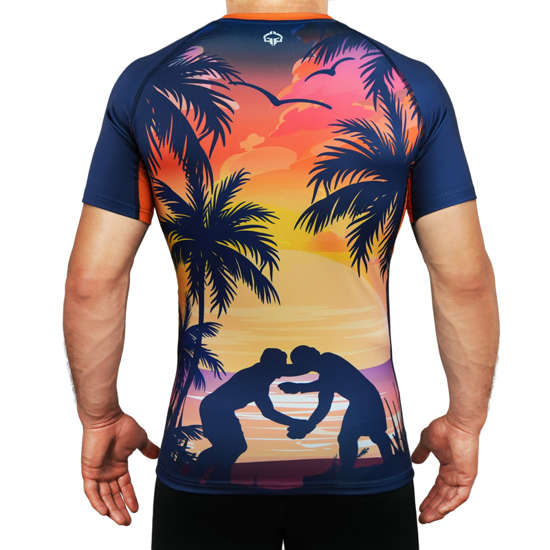 Rashguard pentru bărbați cu mâneci scurte Hang Loose