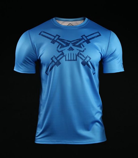 Training t-shirt Crossborn Skull Dirt Blue